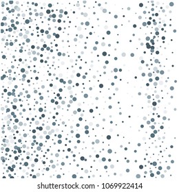 Vector colorful round confetti isolated on white background.Birthday card.Square card and frame.Template for holiday, party, birthday, wedding, solemnity.