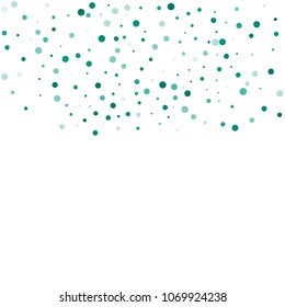 Vector colorful round confetti isolated on white background.Birthday card.Square card and frame.Template for holiday, party, birthday, wedding, solemnity.