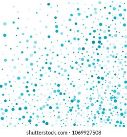 Vector colorful round confetti isolated on white background.Birthday card.Square card and frame.Template for holiday, party, birthday, wedding, solemnity.