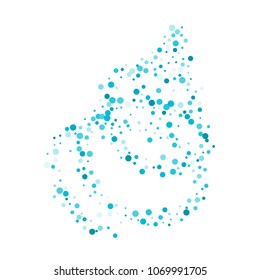 Vector colorful round confetti isolated on white background.Birthday card.Square card and frame.Template for holiday, party, birthday, wedding, solemnity.