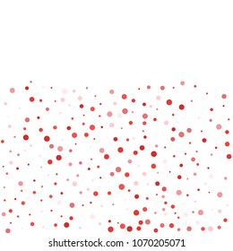 Vector colorful round confetti isolated on white background.Birthday card.Square card and frame.Template for holiday, party, birthday, wedding, solemnity.