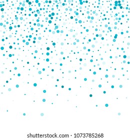 Vector colorful round confetti isolated on white background.Birthday card.Square card and frame.Template for holiday, party, birthday, wedding, solemnity.