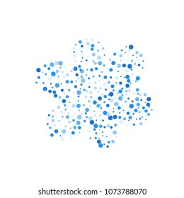 Vector colorful round confetti isolated on white background.Birthday card.Square card and frame.Template for holiday, party, birthday, wedding, solemnity.