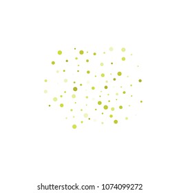 Vector colorful round confetti isolated on white background.Birthday card.Square card and frame.Template for holiday, party, birthday, wedding, solemnity.