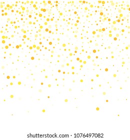 Vector colorful round confetti isolated on white background.Birthday card.Square card and frame.Template for holiday, party, birthday, wedding, solemnity.