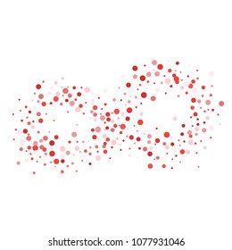 Vector colorful round confetti isolated on white background.Birthday card.Square card and frame.Template for holiday, party, birthday, wedding, solemnity.