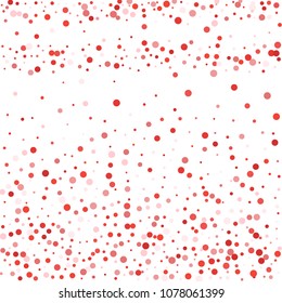 Vector colorful round confetti isolated on white background.Birthday card.Square card and frame.Template for holiday, party, birthday, wedding, solemnity.