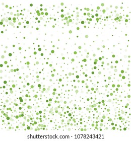 Vector colorful round confetti isolated on white background.Birthday card.Square card and frame.Template for holiday, party, birthday, wedding, solemnity.