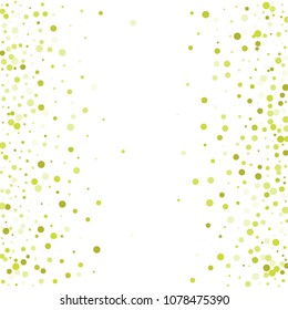 Vector colorful round confetti isolated on white background.Birthday card.Square card and frame.Template for holiday, party, birthday, wedding, solemnity.