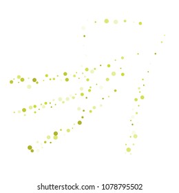 Vector colorful round confetti isolated on white background.Birthday card.Square card and frame.Template for holiday, party, birthday, wedding, solemnity.