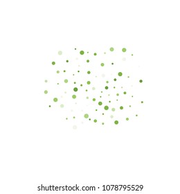 Vector colorful round confetti isolated on white background.Birthday card.Square card and frame.Template for holiday, party, birthday, wedding, solemnity.