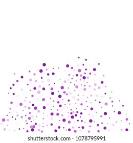 Vector colorful round confetti isolated on white background.Birthday card.Square card and frame.Template for holiday, party, birthday, wedding, solemnity.