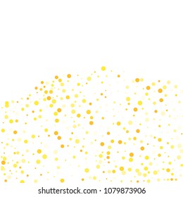 Vector colorful round confetti isolated on white background.Birthday card.Square card and frame.Template for holiday, party, birthday, wedding, solemnity.
