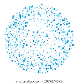 Vector colorful round confetti isolated on white background.Birthday card.Square card and frame.Template for holiday, party, birthday, wedding, solemnity.