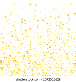 Vector colorful round confetti isolated on white background.Birthday card.Square card and frame.Template for holiday, party, birthday, wedding, solemnity.