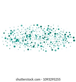 Vector colorful round confetti isolated on white background.Birthday card.Square card and frame.Template for holiday, party, birthday, wedding, solemnity.