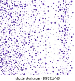 Vector colorful round confetti isolated on white background.Birthday card.Square card and frame.Template for holiday, party, birthday, wedding, solemnity.