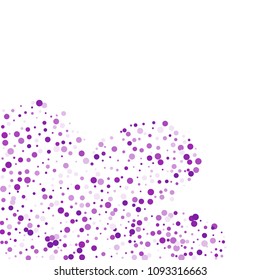 Vector colorful round confetti isolated on white background.Birthday card.Square card and frame.Template for holiday, party, birthday, wedding, solemnity.