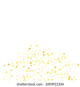 Vector colorful round confetti isolated on white background.Birthday card.Square card and frame.Template for holiday, party, birthday, wedding, solemnity.