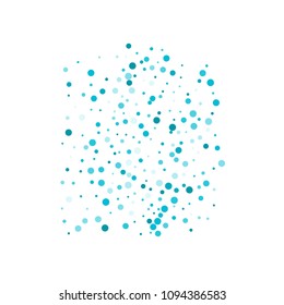 Vector colorful round confetti isolated on white background.Birthday card.Square card and frame.Template for holiday, party, birthday, wedding, solemnity.