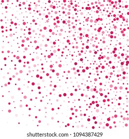 Vector colorful round confetti isolated on white background.Birthday card.Square card and frame.Template for holiday, party, birthday, wedding, solemnity.