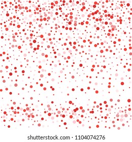 Vector colorful round confetti isolated on white background.Birthday card.Square card and frame.Template for holiday, party, birthday, wedding, solemnity.