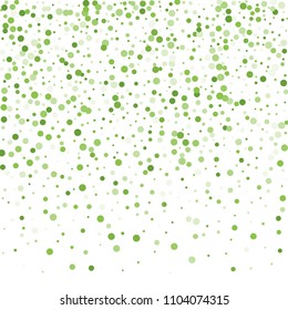Vector colorful round confetti isolated on white background.Birthday card.Square card and frame.Template for holiday, party, birthday, wedding, solemnity.