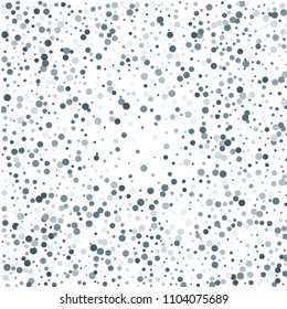 Vector colorful round confetti isolated on white background.Birthday card.Square card and frame.Template for holiday, party, birthday, wedding, solemnity.