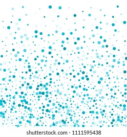 Vector colorful round confetti isolated on white background.Birthday card.Square card and frame.Template for holiday, party, birthday, wedding, solemnity.