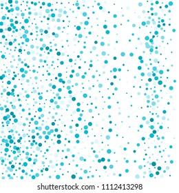 Vector colorful round confetti isolated on white background.Birthday card.Square card and frame.Template for holiday, party, birthday, wedding, solemnity.