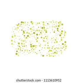 Vector colorful round confetti isolated on white background.Birthday card.Square card and frame.Template for holiday, party, birthday, wedding, solemnity.