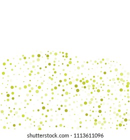 Vector colorful round confetti isolated on white background.Birthday card.Square card and frame.Template for holiday, party, birthday, wedding, solemnity.