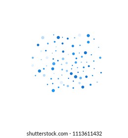 Vector colorful round confetti isolated on white background.Birthday card.Square card and frame.Template for holiday, party, birthday, wedding, solemnity.