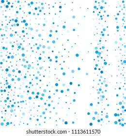 Vector colorful round confetti isolated on white background.Birthday card.Square card and frame.Template for holiday, party, birthday, wedding, solemnity.