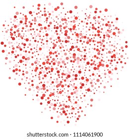 Vector colorful round confetti isolated on white background.Birthday card.Square card and frame.Template for holiday, party, birthday, wedding, solemnity.