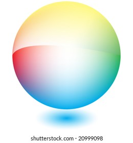 Vector colorful round icon