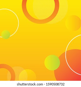 Vector colorful round modern background