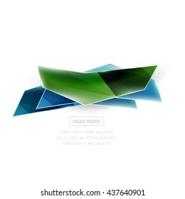 Vector colorful sale banner for promotion or ad. Geometric style vector illustration