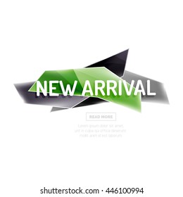 Vector colorful sale banner for promotion or ad. Geometric style vector illustration