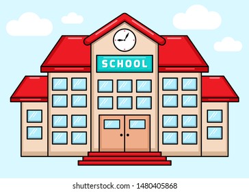 School Building Cartoon Images, Stock Photos & Vectors | Shutterstock