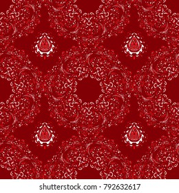 Vector colorful seamless abstract background with floral elements. For wallpaper, pattern fills, web page, surface textures, textile print, wrapping paper.