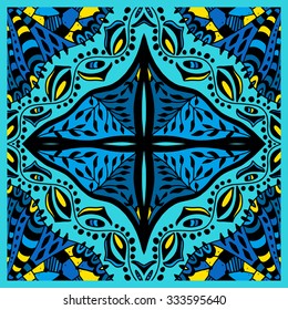 Vector colorful seamless abstract pattern. Doodle vector background. Greeting card design