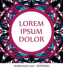 Vector colorful seamless abstract pattern. Doodle vector background. Greeting card design