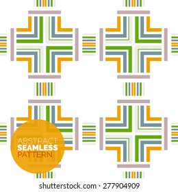 Vector colorful seamless geometric pattern. Modern stylish abstract texture. Background design