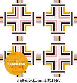 Vector colorful seamless geometric pattern. Modern stylish abstract texture. Background design