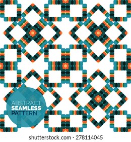 Vector colorful seamless geometric pattern. Modern stylish abstract texture. Background design