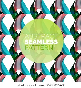 Vector colorful seamless geometric pattern. Modern stylish abstract texture. Background design