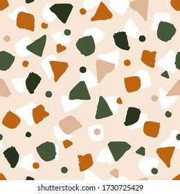 Vector colorful seamless pattern in boho style