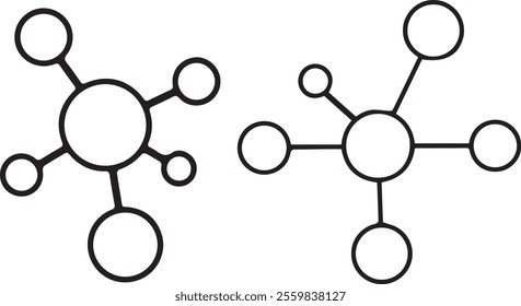 vector colorful set molecule drawings