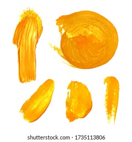 Vector colorful set with oil paint spot background, texture hand drawn illustration. Use it as element for design greeting card, poster, banner, Social Media post, invitation, graphic design